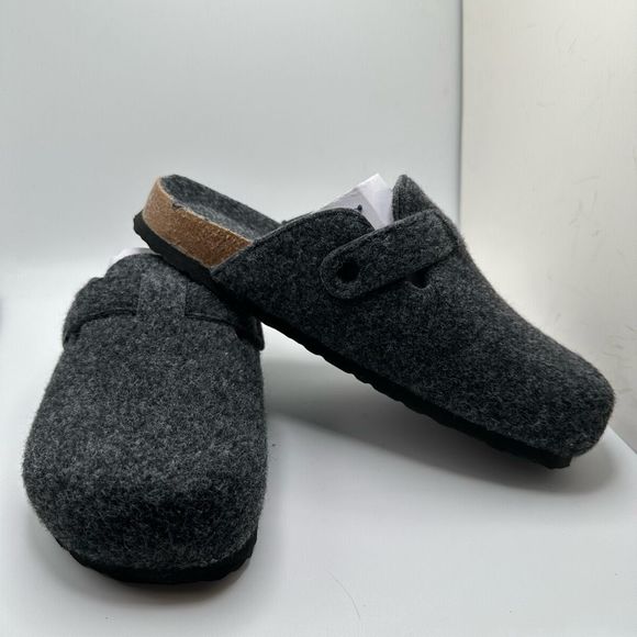 CUSHIONAIRE Womens Clog 7.5 GRAY WOOL - Picture 6 of 7